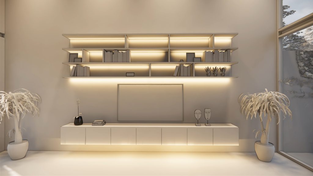 LED trake u dnevnoj sobi